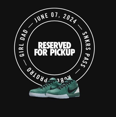 Pre-owned Kobe 4 Protro Girl Dad Fq3545-300 Men's Size 6.5 In Green