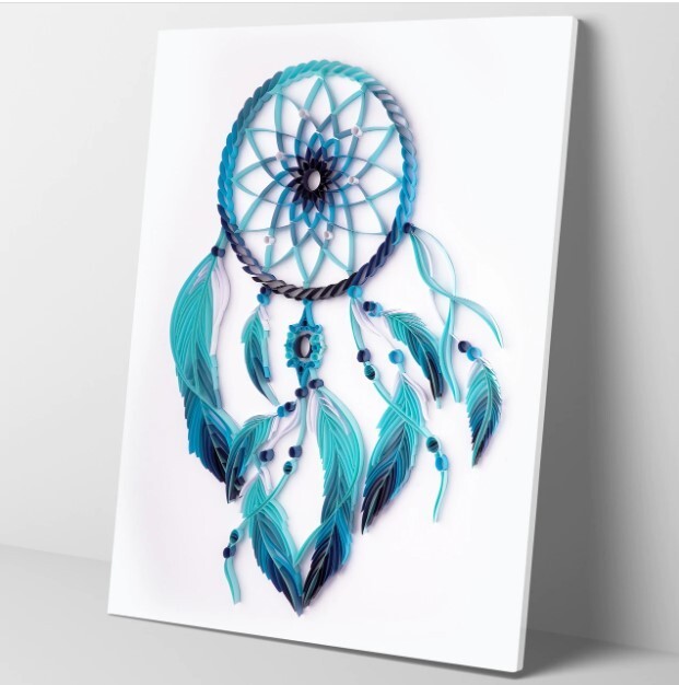 Dreamcatcher  Paper Quilling DIY Kit With Tools Handmade Home