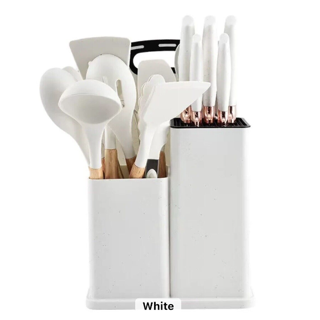 19 Piece Silicone Cooking Utensils Kitchen Utensils Set Heat Resistant Gifts/US