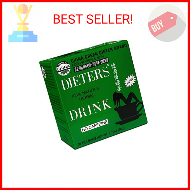 China Green Dieters Tea Caffeine Free, 2.12 Oz, 30 Count
