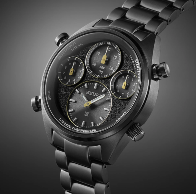 Pre-owned Seiko Prospex Sfj007 Black Dial 10 Atm 42.0mm Solar Chronograph Men's Watch