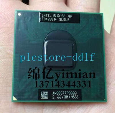 1PC P8800 Intel Core 2 Duo Processor 2.66GHz 3MB 1066Mhz Soclet P SLGLR CPU