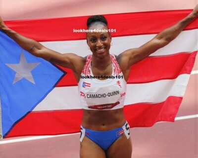 OLYMPICS 2020 Photo 5x7 Jasmine Camacho Puerto Rico Gold Medal Track Tokyo 