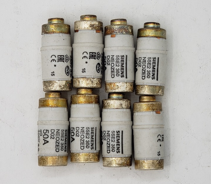 8x Siemens Sicherungen 5se2350 Neozed D02 50a 400v