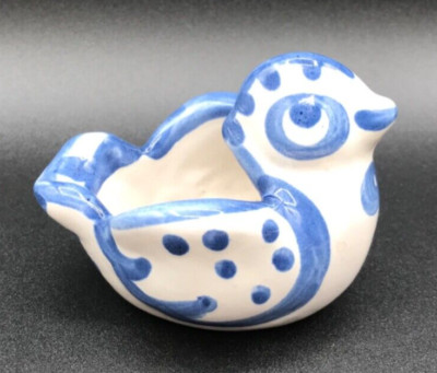 M.A. Hadley Vintage Pottery Bird Trinket Dish/Salt Cellar - Signed