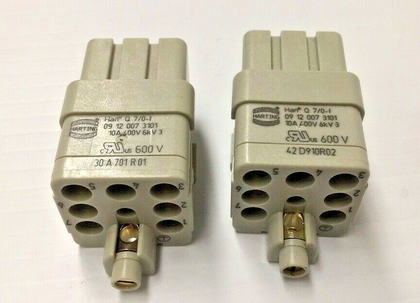 Harting 09 12 007 3101 Connector Han Q 7/0-F 09120073101 10A