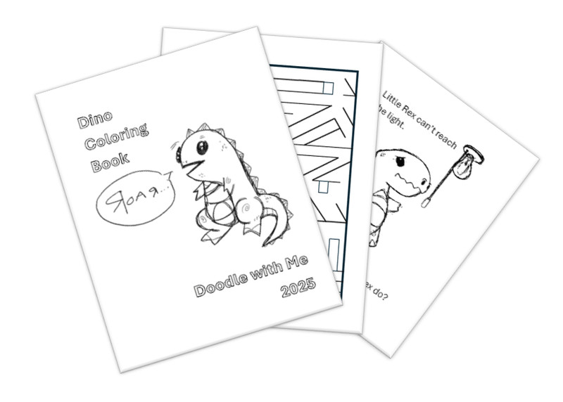 DIGITAL CONTENT- 2025 Merrick Dinosaur 30 Page Activity Book -