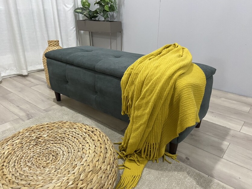 Panana End Of Bed Bench Stool Chair Modern Upholstered Storage Footstool Toy Box