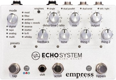 New Empress Effects Echosystem Dual Engine Delay Echosystem 4560482826209