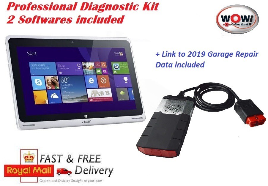 Professional Acer 10.1 tablet Diagnostic KIT scanner WOW / Delphi Cars