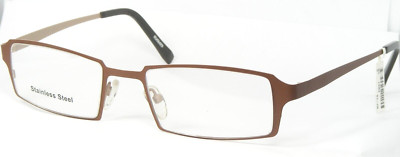 PUALANI 1504 Col.2 MATT TAWNY BROWN EYEGLASSES GLASSES METAL FRAME 51-20-140mm