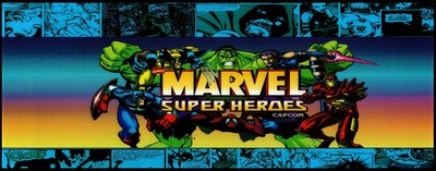  Arcade Classics marvel heroes Marquee Multicade Art Sticker 18'' × 7'' (01807)