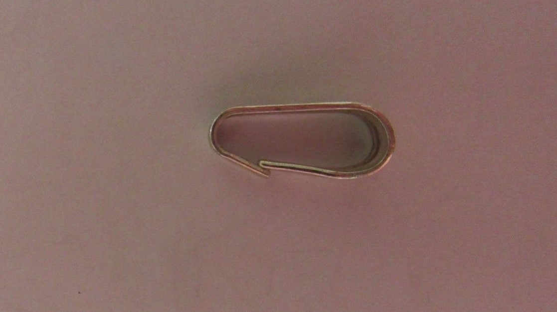 14k - WHITE GOLD LARGE  BAIL SNAP ON PENDANT FINDING.  Sku F 26