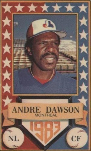 1983 Perma-Graphics/Topps Credit Cards - Andre Dawson #150-ASN8311