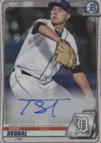 スポーツ選手 Tarik Sukubal RC Auto /99 Tarik Skubal 2020 Bowman Chrome Prospect 1st Bowman Rc Auto