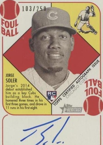 2015 Topps Heritage '51 - Jorge Soler #H51A-JS