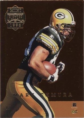 1996 Playoff Trophy Contenders Brent Jones Mark Chmura #17