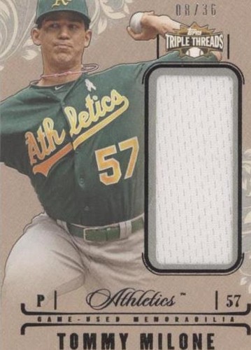 2014 Topps Triple Threads - Tommy Milone #UJR-TM
