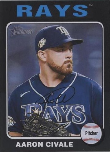 2024 Topps Series 1 - Orange Crackle Foil #170 Aaron Civale