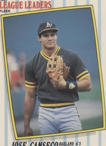 1987 Fleer Major League Leaders - Jose Canseco #8