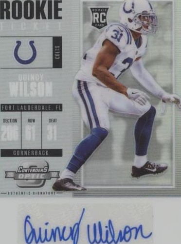 2017 Panini Contenders Optic Quincy Wilson #150
