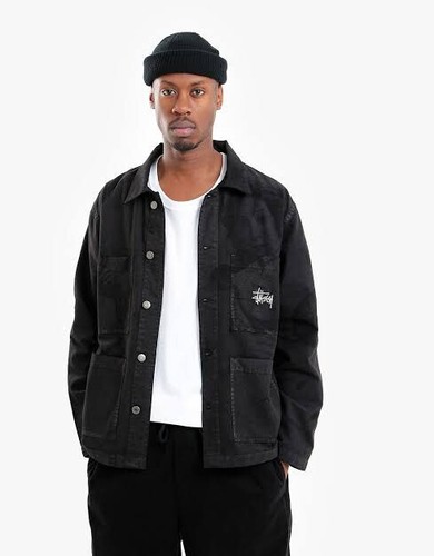 ジャケット・アウター STUSSY Aurora Washed Chore Jacket Women's Aurora Washed Chore Jacket - Womens Clothing from