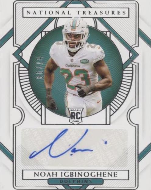 2020 Panini National Treasures Noah Igbinoghene #134