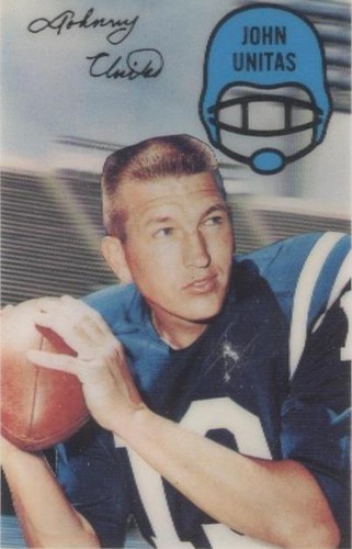 1970 Kellogg's 3-D Super Stars Johnny Unitas #55