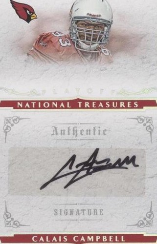 2008 Playoff National Treasures Calais Campbell #142