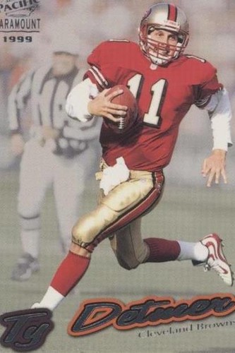 1999 Pacific Paramount Ty Detmer #61