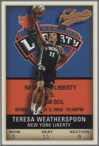 2002 Fleer Authentix WNBA - Teresa Weatherspoon #67