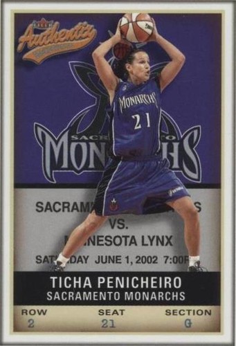 2002 Fleer Authentix WNBA - Ticha Penicheiro #80
