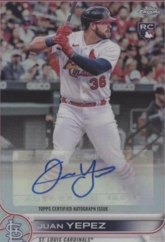 2022 Topps Chrome Update Series - Juan Yepez #AC-JY