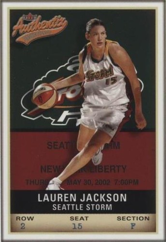 2002 Fleer Authentix WNBA - Lauren Jackson #26