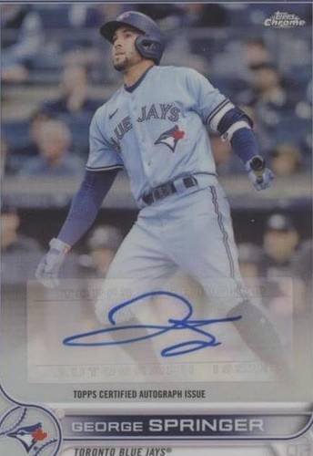 2022 Topps Chrome Update Series - George Springer #AC-GSP