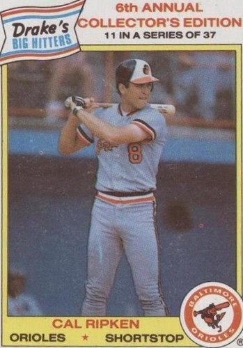1986 Drake's Big Hitters - Cal Ripken #11