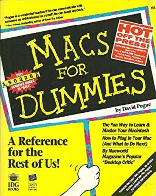 Macs for Dummies Paperback David Pogue