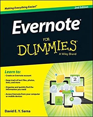Evernote for Dummies Paperback David E. Y. Sarna