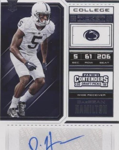 2018 Panini Contenders Draft Picks DaeSean Hamilton #184