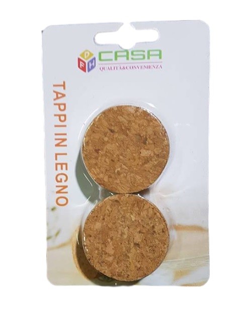 Set 2 Pezzi Tappi Sughero Conici Per Bottiglie Barattoli Distillati dfh