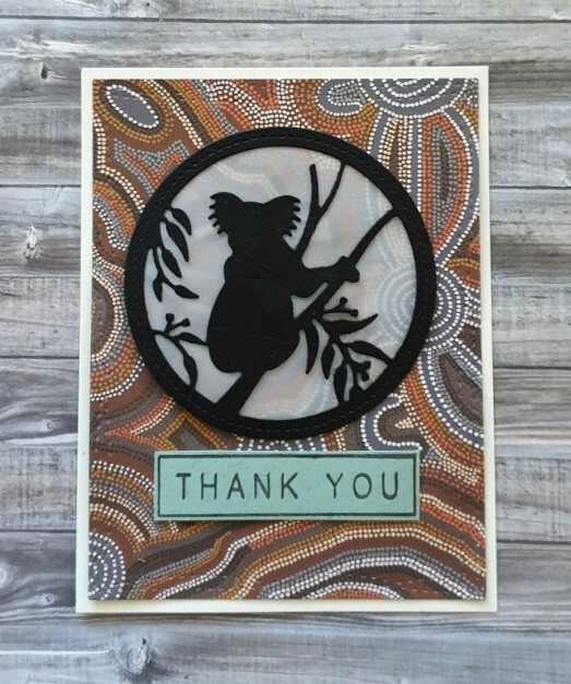 Handmade Thank You Card: Indigenous Art Sincere Gratitude Koala Thank