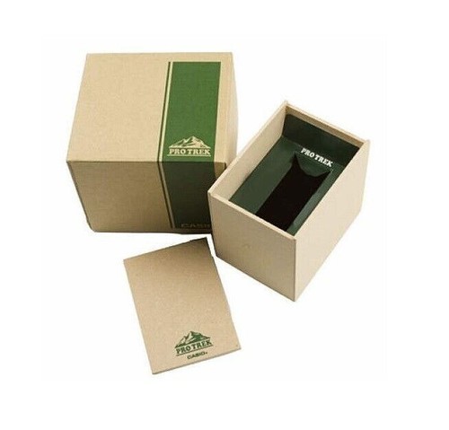 Pre-owned Casio Protrek Triple Sensor Solar Powered Resin Men's Watch Prg-240-1