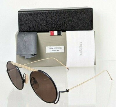 Pre-owned Dita Brand Authentic Thom Browne Sunglasses Tbs 111-03 Gold & Black Tb111 Frame