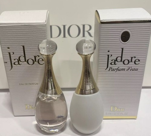 DIOR J'adore Parfum d'eau mini +J'adore EDP travel splash Each 5 ml +2 Free Vial