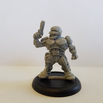 Sci-Fi Space Dwarf F Cyborg for RPG Pulp Cyberpunk RESIN Ltd Ed