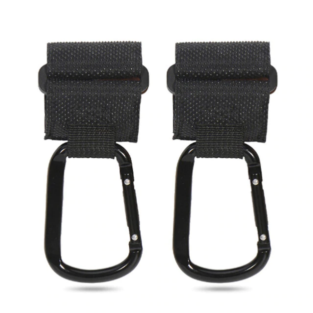 2 Stück Kinderwagen Haken, Karabinerhaken für Tasche, Rucksack, Beutel usw.