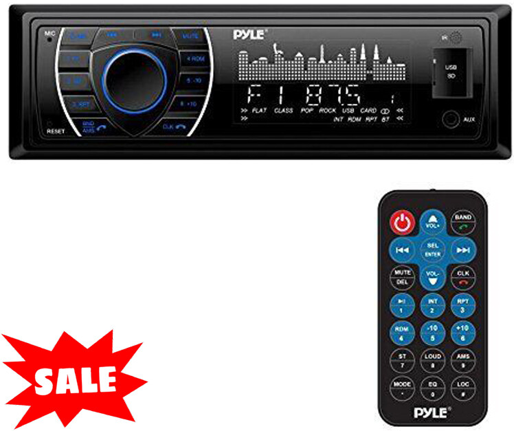 12v Single Din Style Boat In Dash Radio