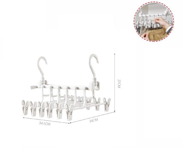 Gruccia Multipla 6 Posti Appendi Pantaloni Gonne Salvaspazio Pieghevole dfh