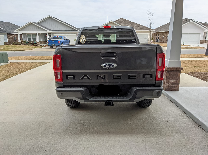 BLACK Tailgate Insert Letters Decal Vinyl Stickers for Ford Ranger 2019-2023 New