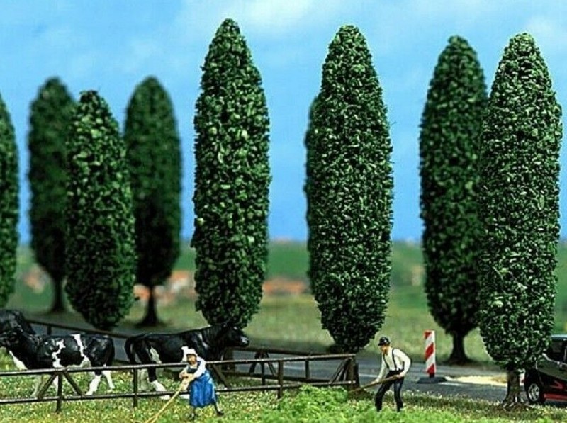 Busch 6229 Pappeln 10 Pappeln, 95 / 120 Mm Hoch, Neu